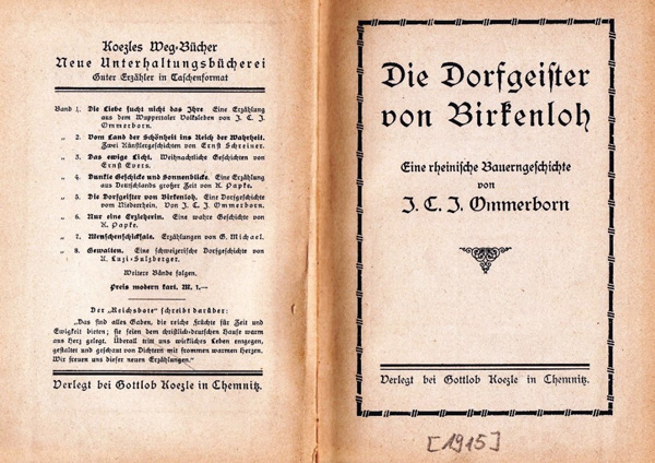 In diesem Roman spielt nicht die Großstadt, sondern das rheinische Bauernleben eine Rolle. Immer aber geht es um arm und reich und gut und böse